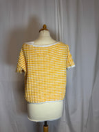 Pull jaune 80s