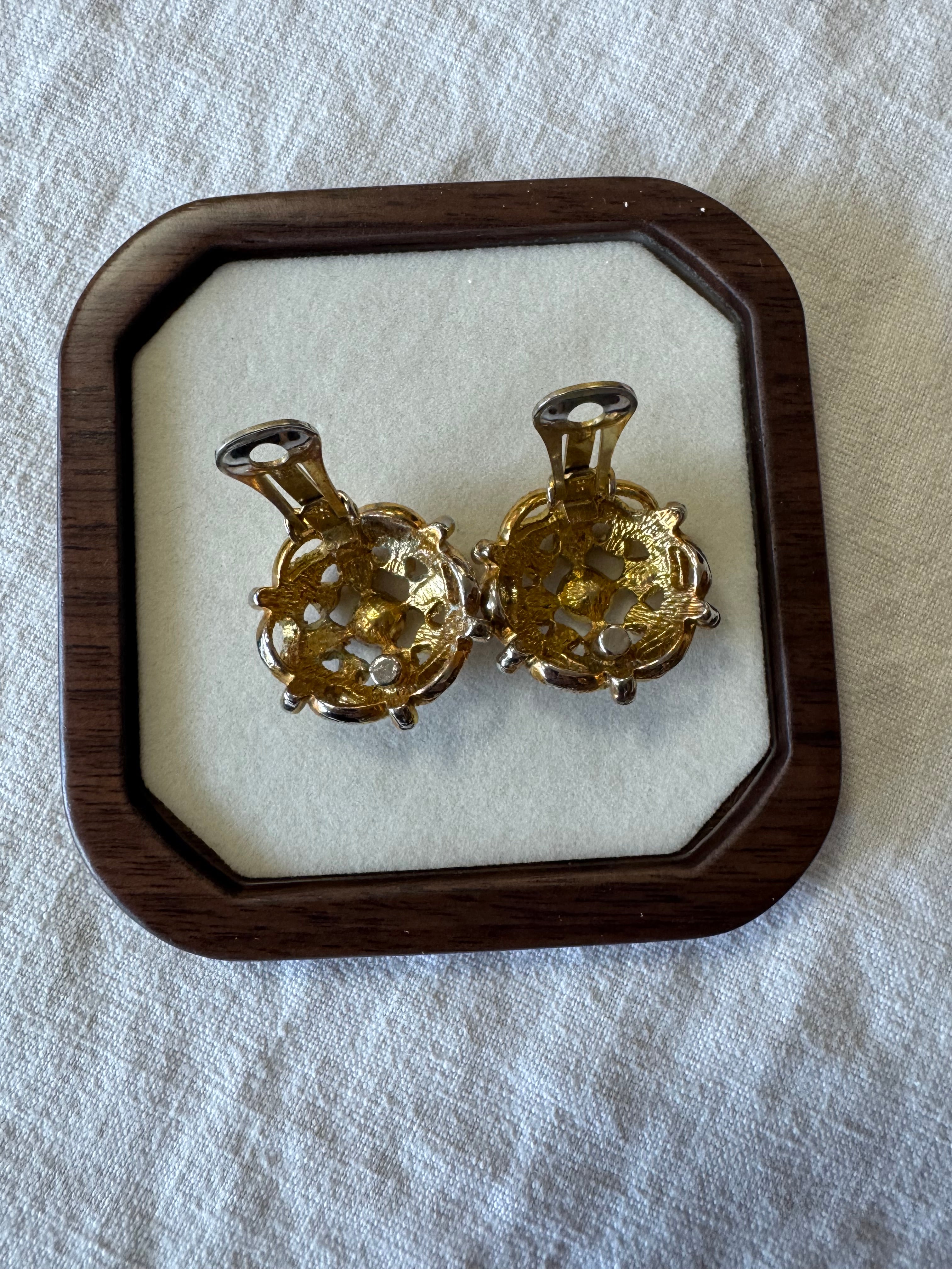 Boucles d'oreilles à strass