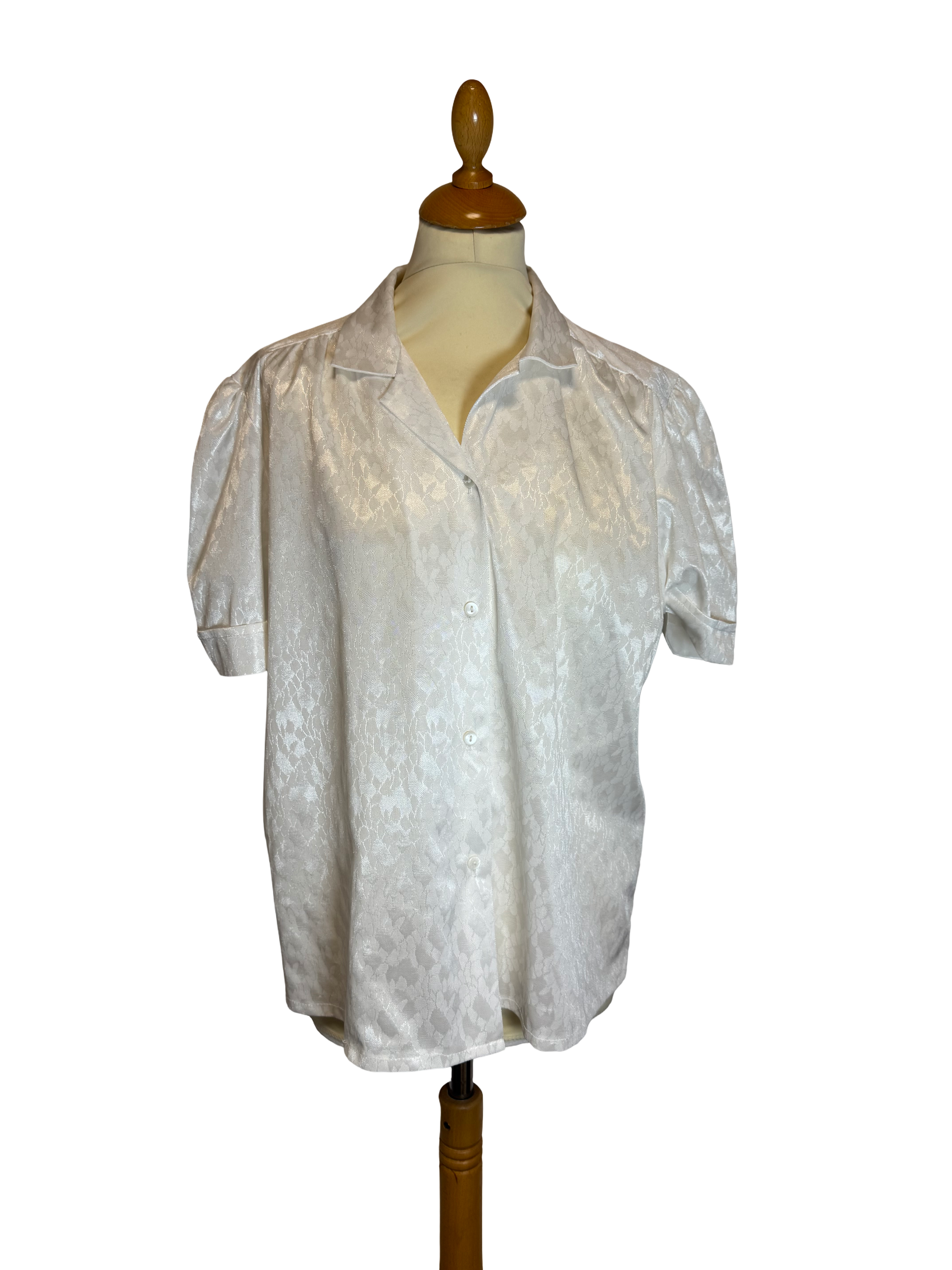 Chemise à manches courtes blanche