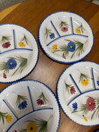 Six assiettes à fondue Saint Clément