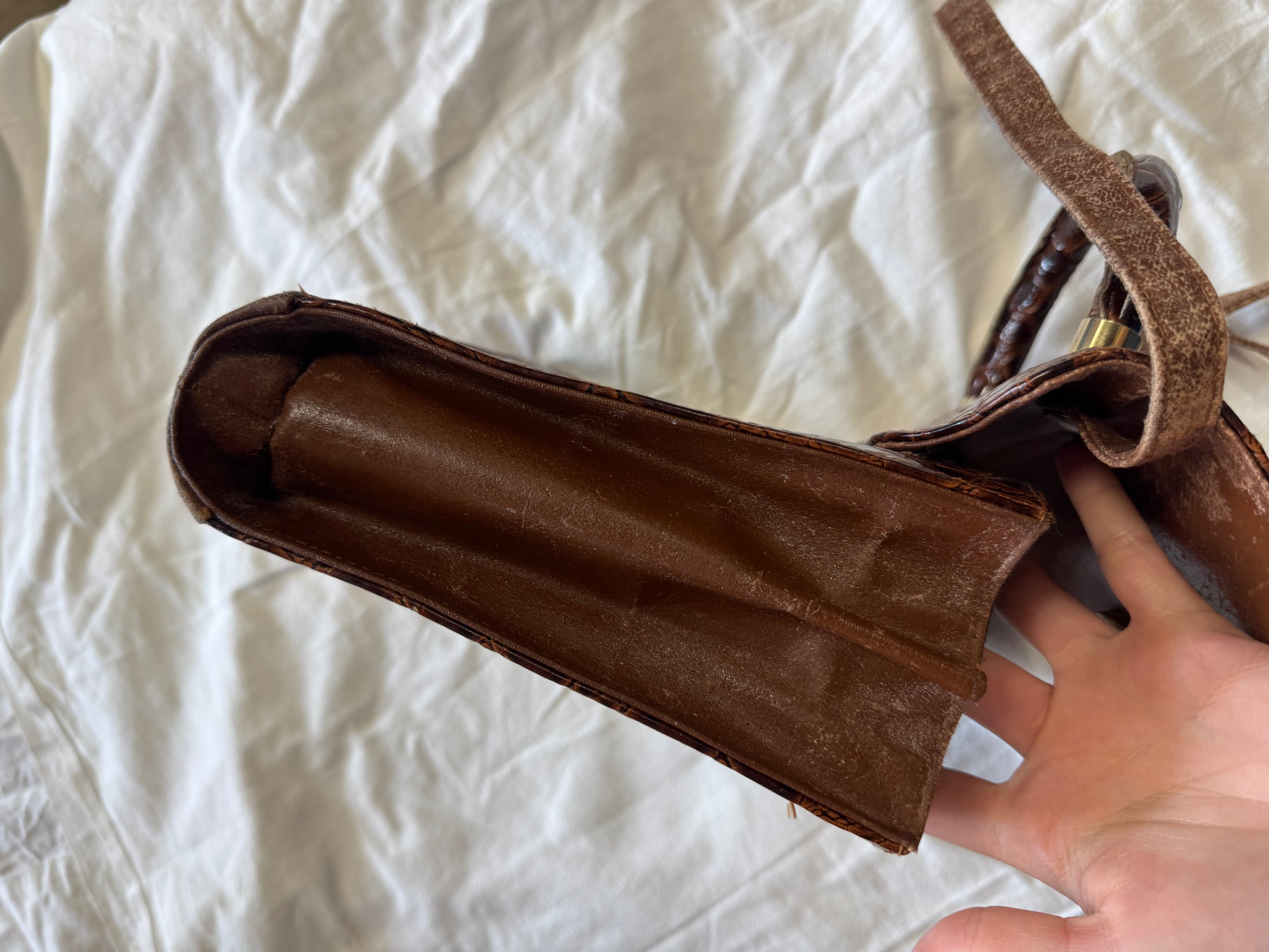 Sac en cuir vernis