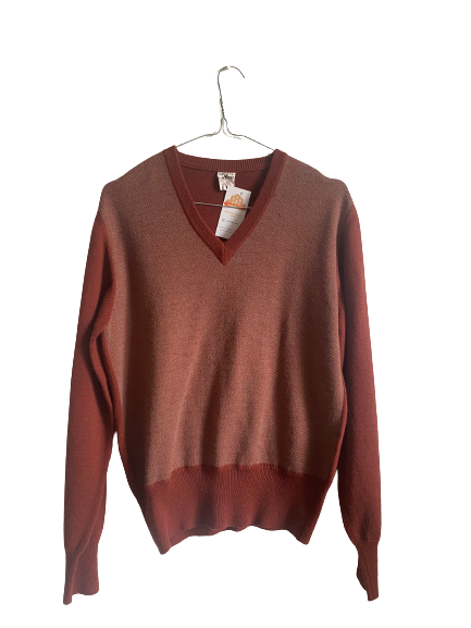 Pull marron 70s