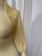 Cardigan ajourée jaune