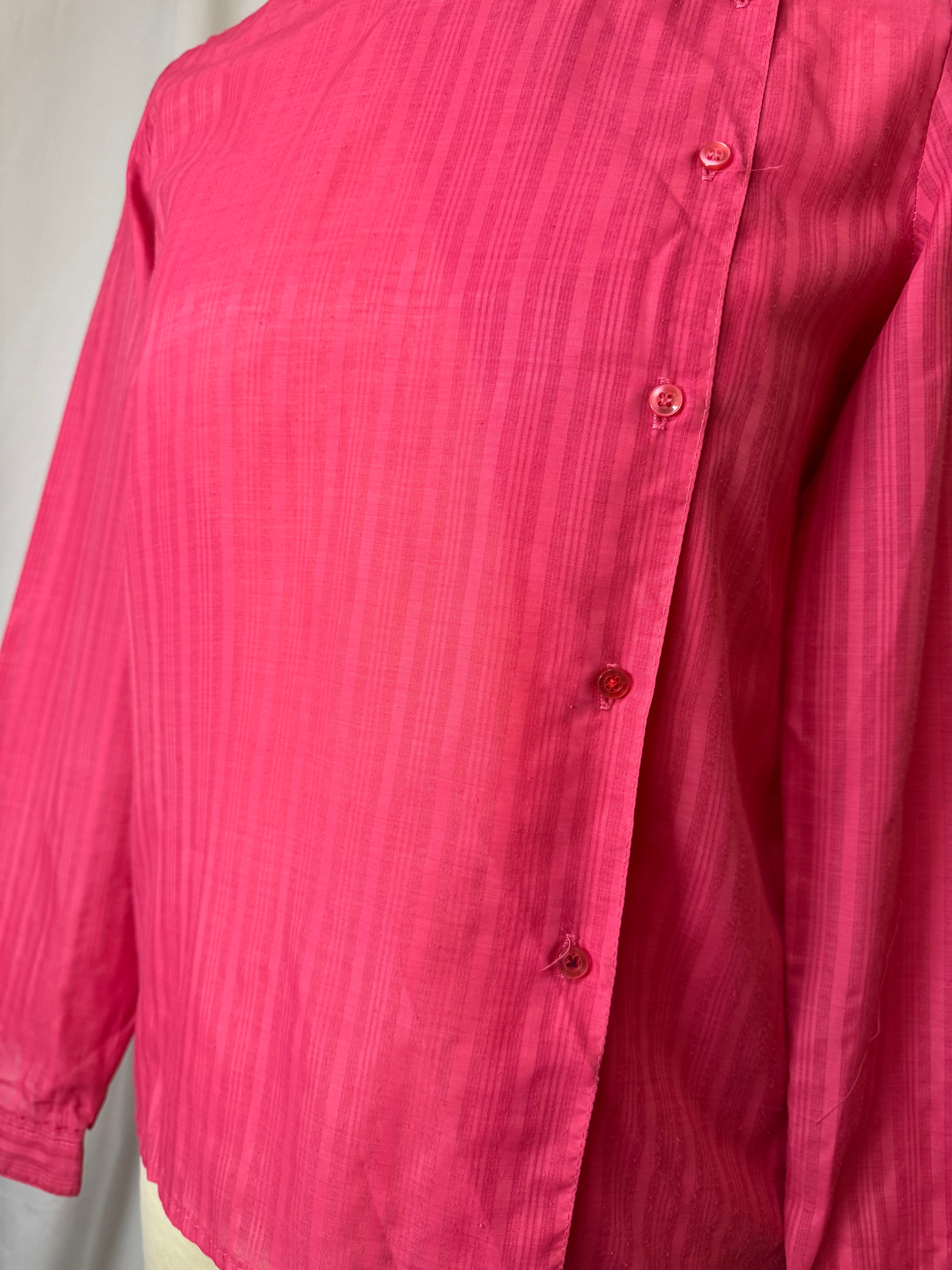 Chemise rose 80s