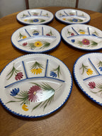 Six assiettes à fondue Saint Clément