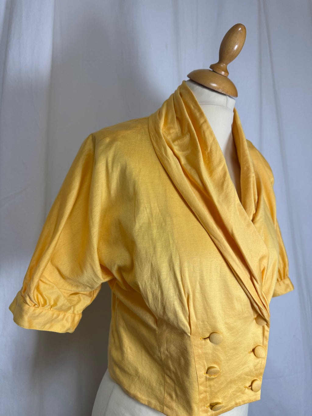 Blouse jaune 80s