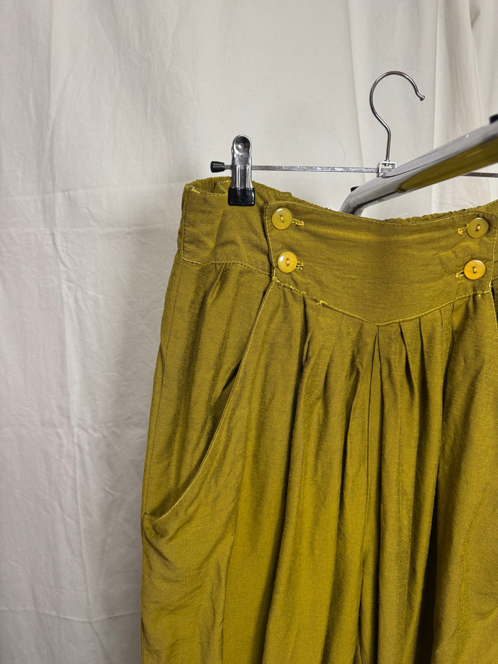Pantalon large vert 80s