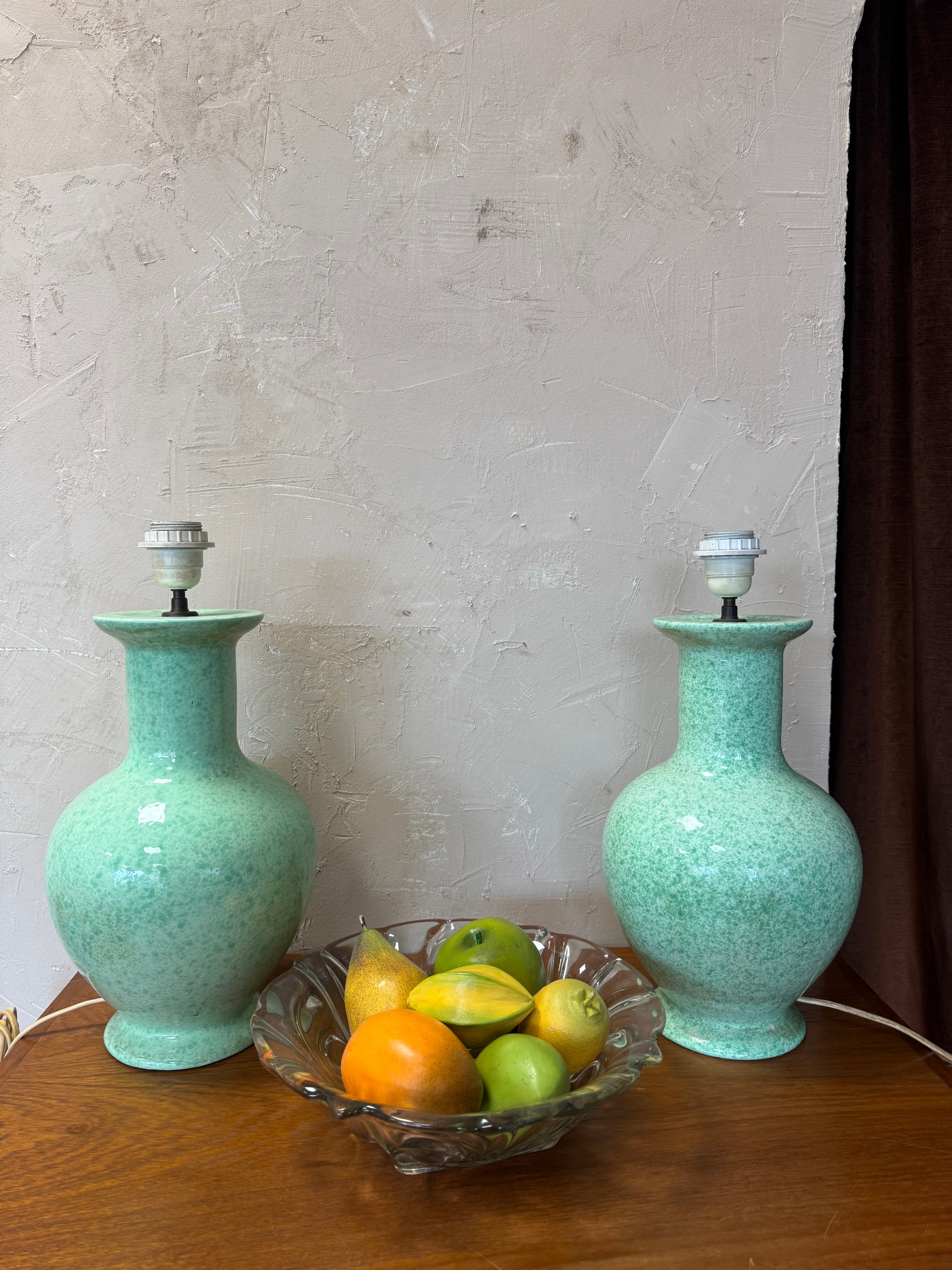 Paire de lampe en céramique