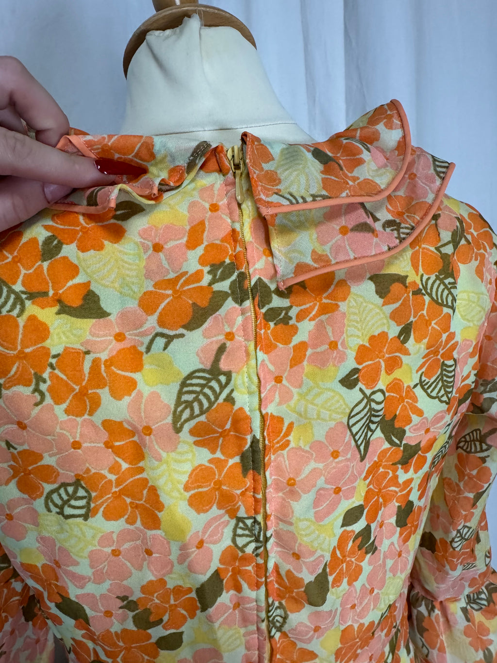 Robe à fleurs 70s