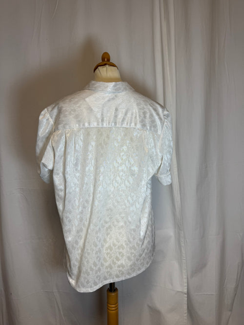 Chemise à manches courtes blanche