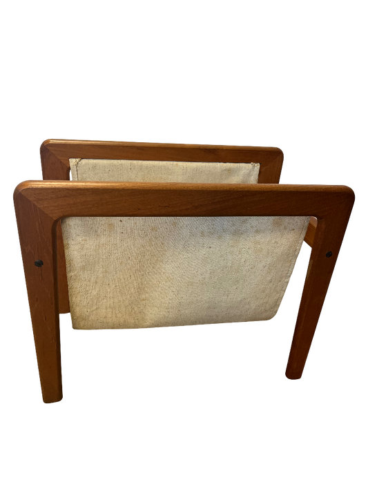 Porte revues scandinave en teck massif 1970