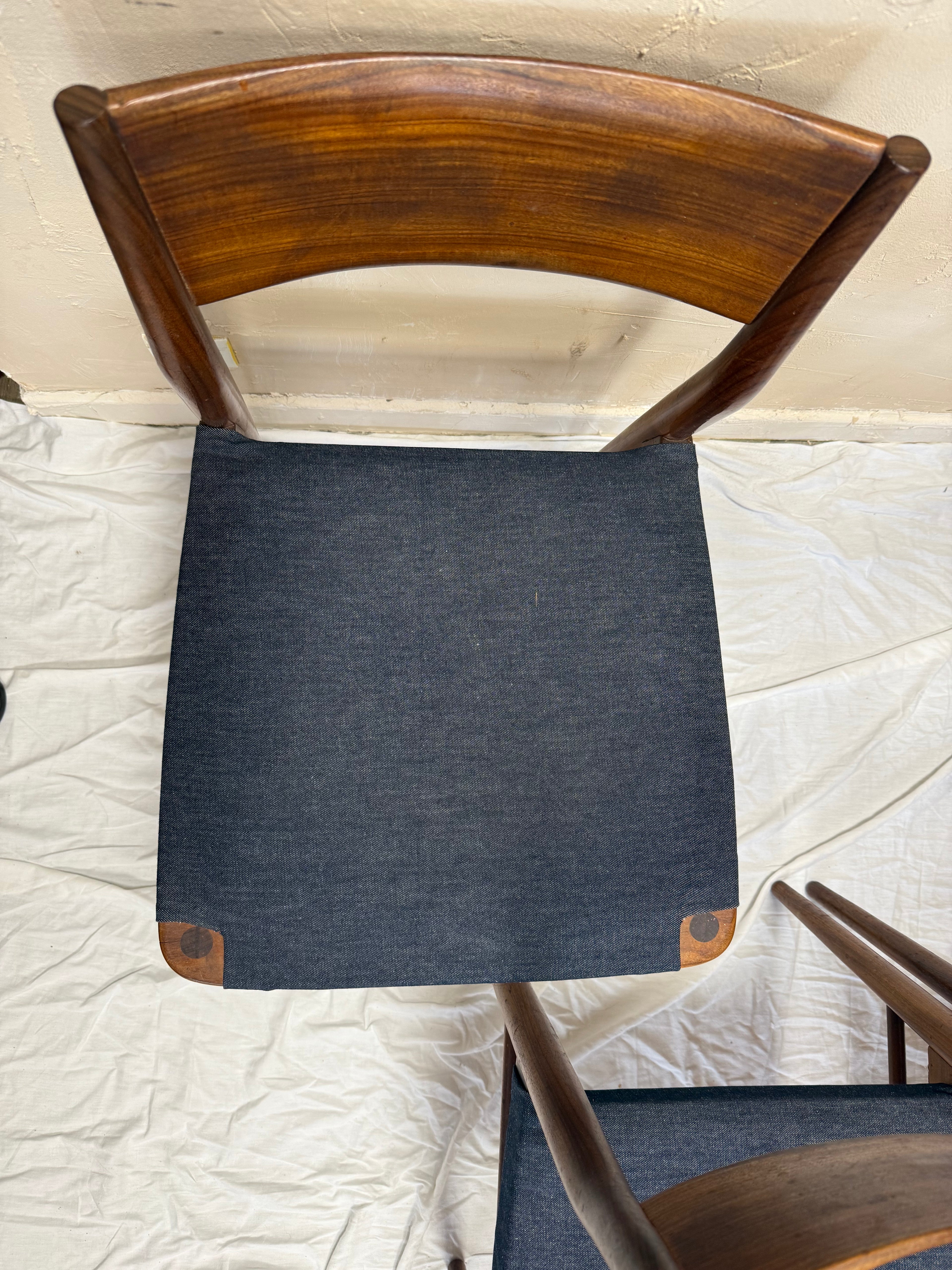 Chaises scandinaves en teck 1970