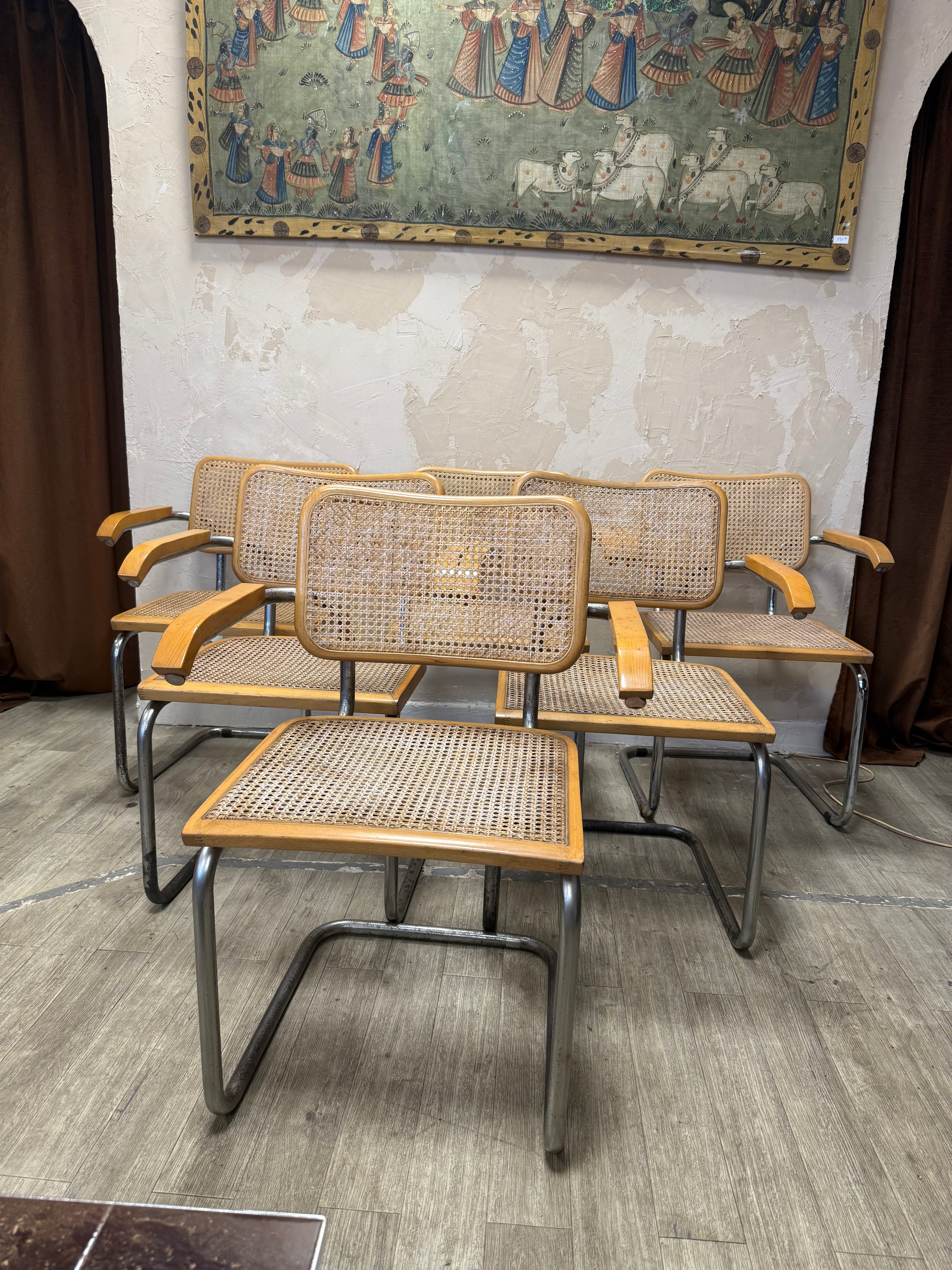 Chaises Marcel Breuer b64 1970