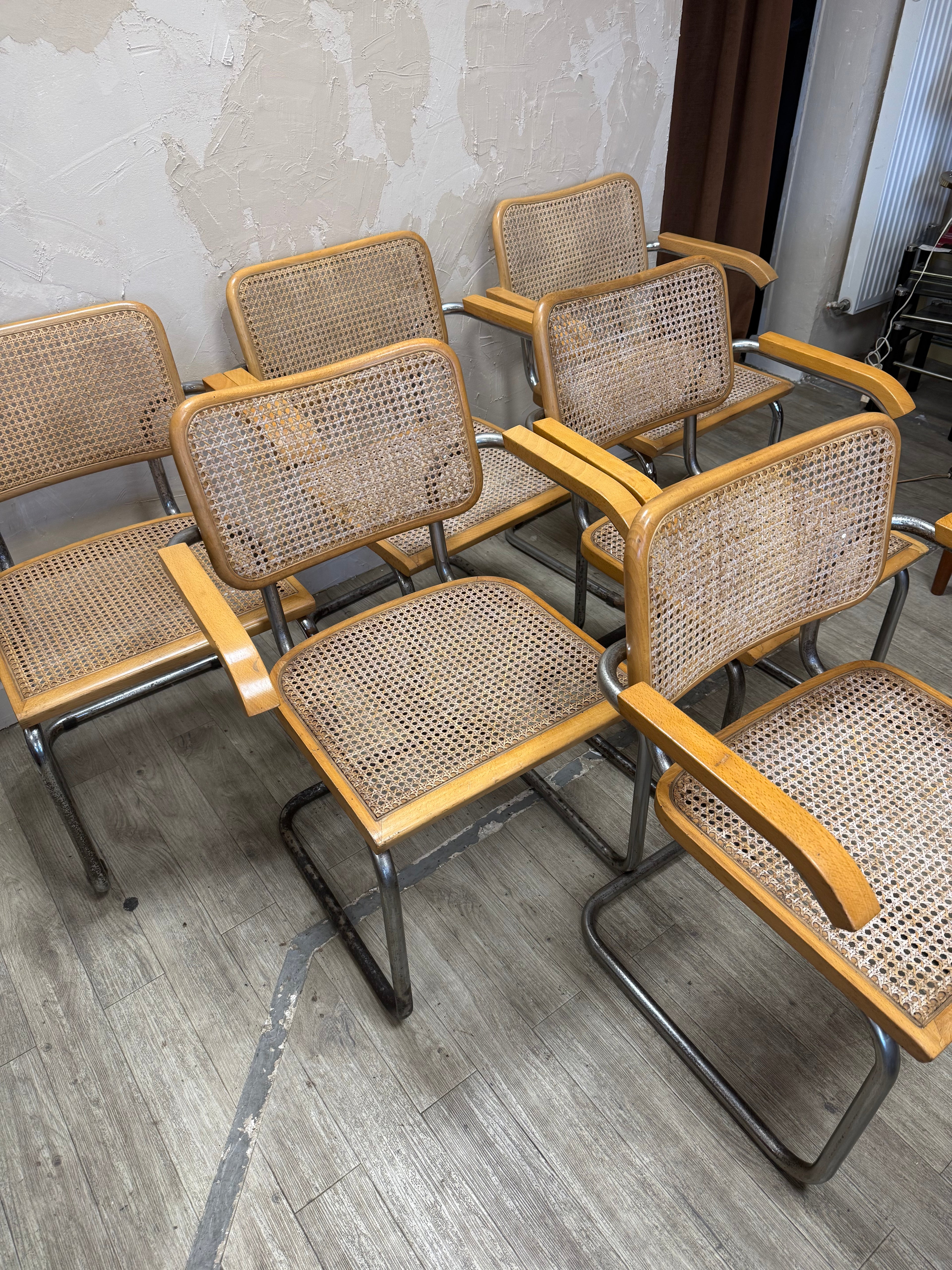 Chaises Marcel Breuer b64 1970