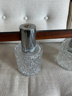 Suspension scandinave palissandre et chrome 1970