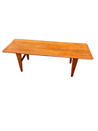 Table basse scandinave en teck massif 1970