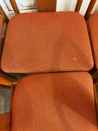 Chaises scandinaves en teck massif 1960