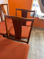 Chaises scandinaves en teck massif 1960