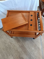 Desserte scandinave en teck massif 1970's