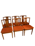 Chaises scandinaves en teck massif 1960