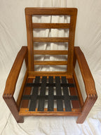 Paire de fauteuils scandinaves teck massif 1970