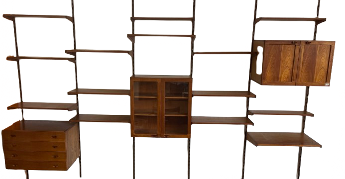 Bibliothèque modulable en teck Kai Kristiansen 1960