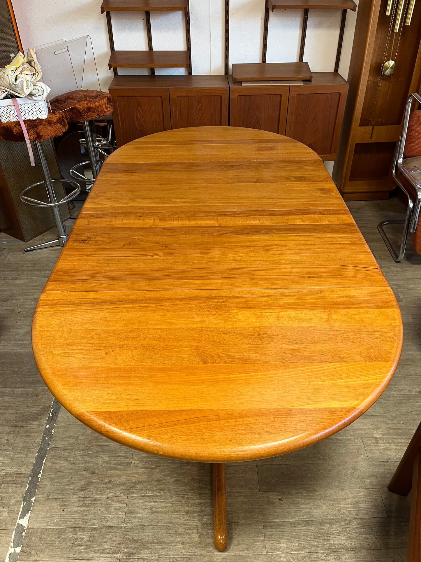 Table à manger scandinave en teck massif Juul Kristiansen 1960