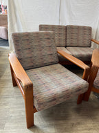 Salon scandinave en teck massif 1970