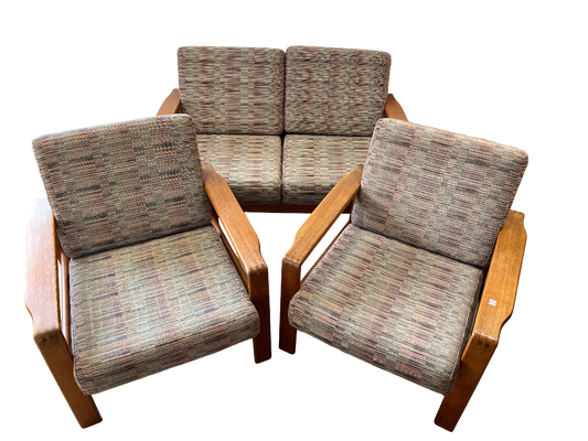 Salon scandinave en teck massif 1970