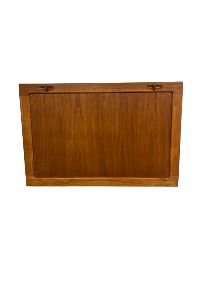 Secrétaire mural scandinave en teck 1970