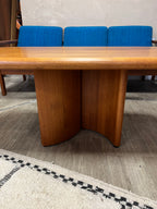 Table basse scandinave en teck massif 1970