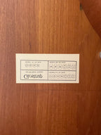 Table basse scandinave en teck massif 1970