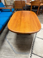 Table basse scandinave en teck massif 1970