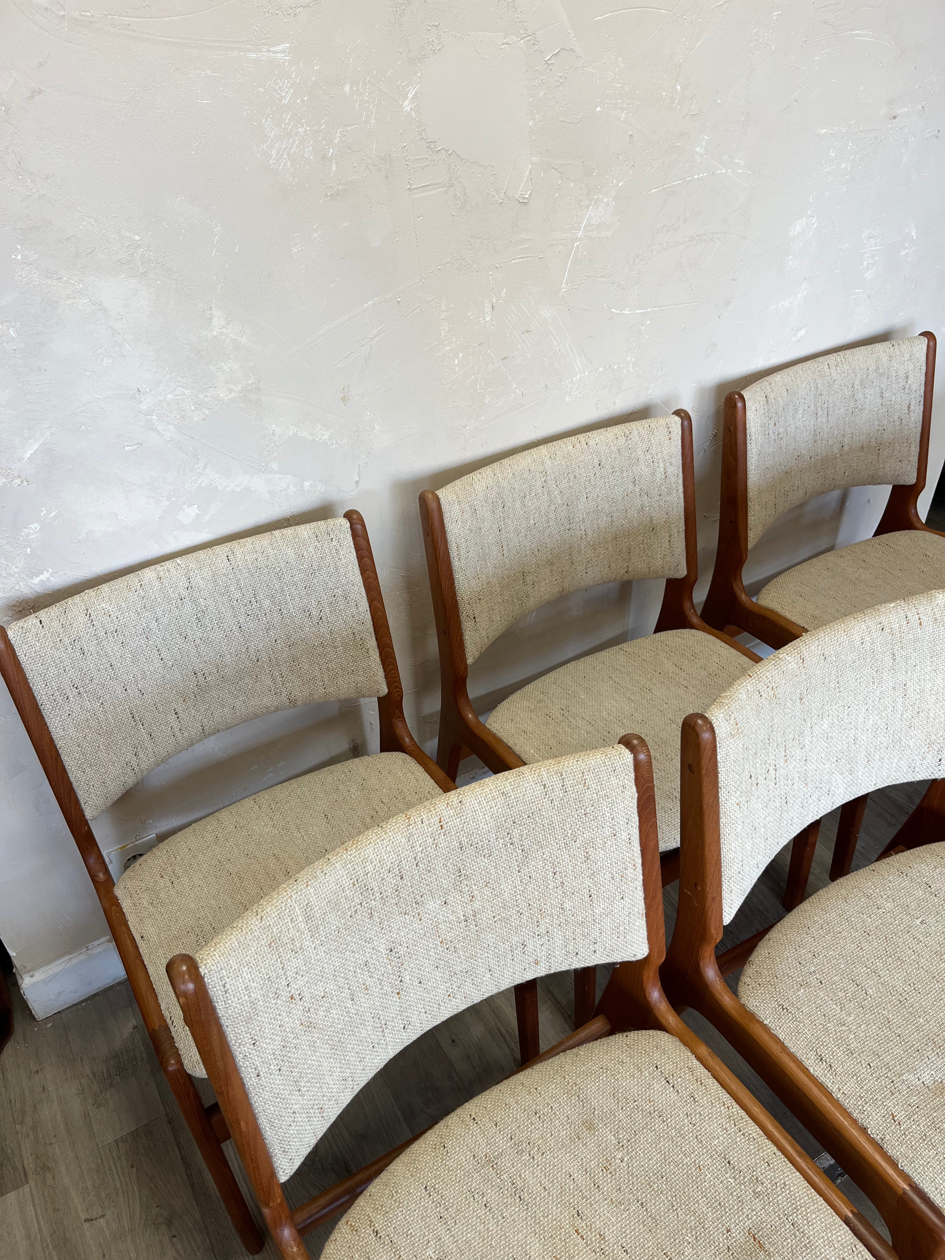 Chaise scandinaves Erik Buck 1960