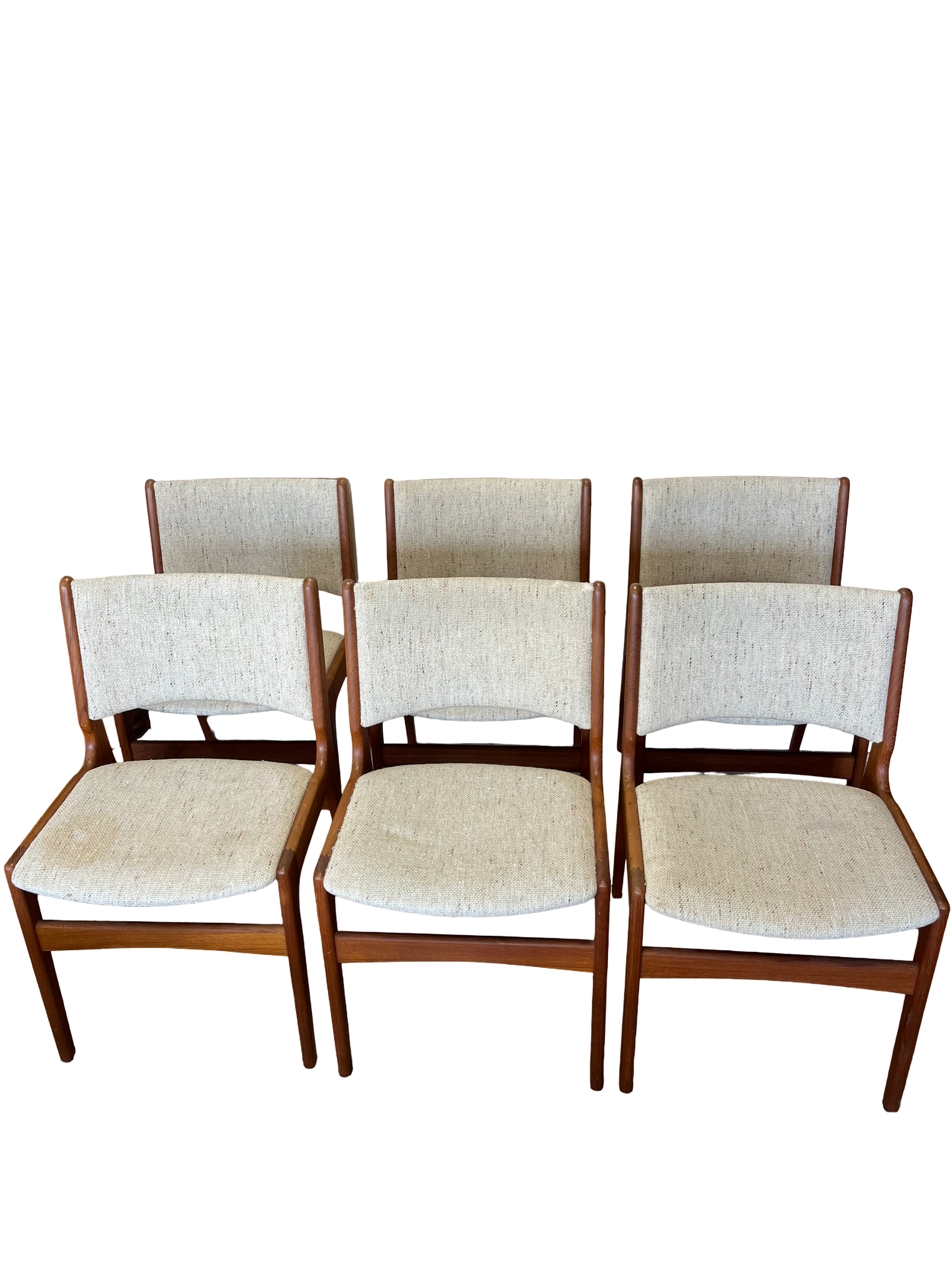 Chaise scandinaves Erik Buck 1960