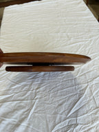 Plateau pivotant scandinave en teck massif 1970