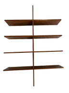 Étagère murale scandinave en teck 1970