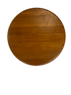 Plateau pivotant scandinave en teck massif 1970