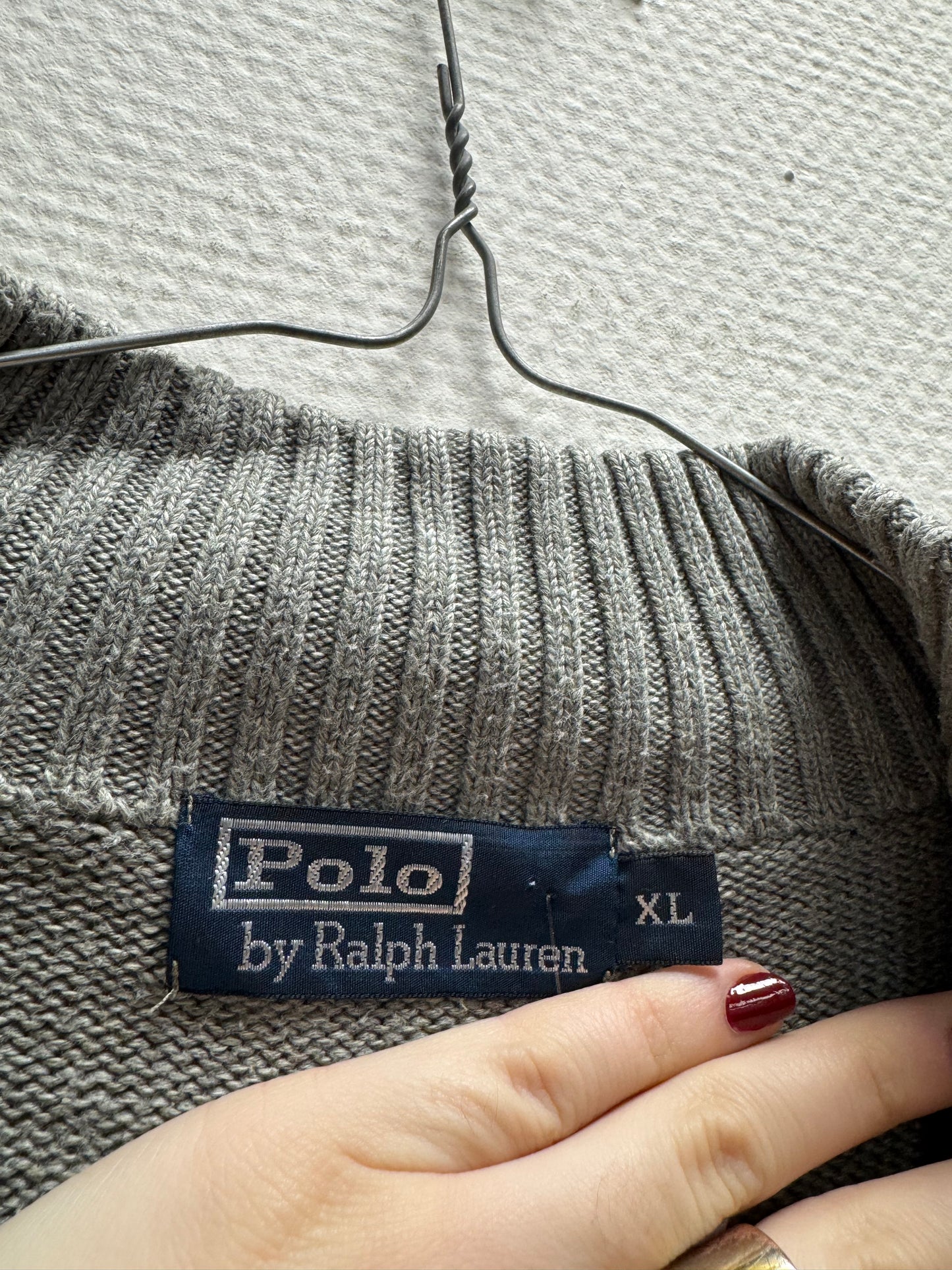 Pull gris Ralph Lauren