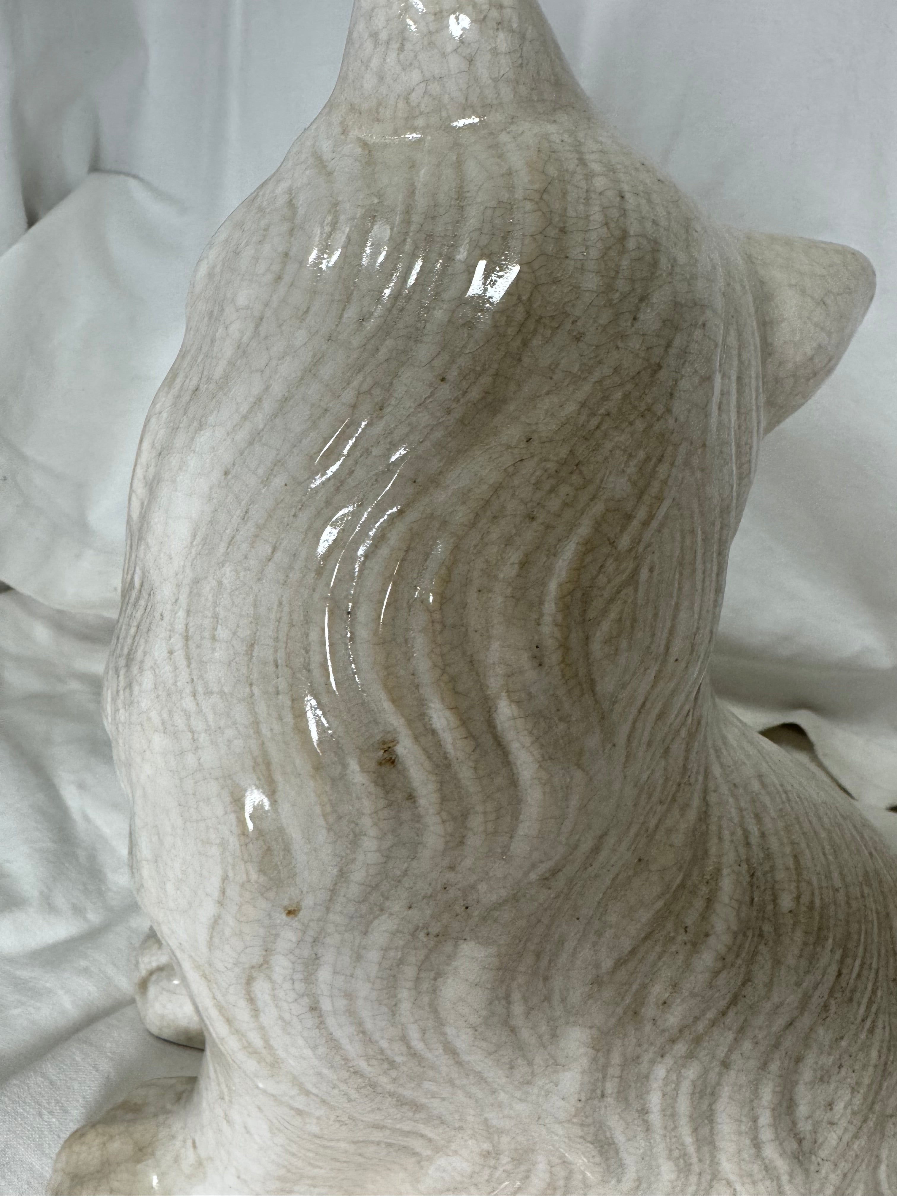 Chat en céramique