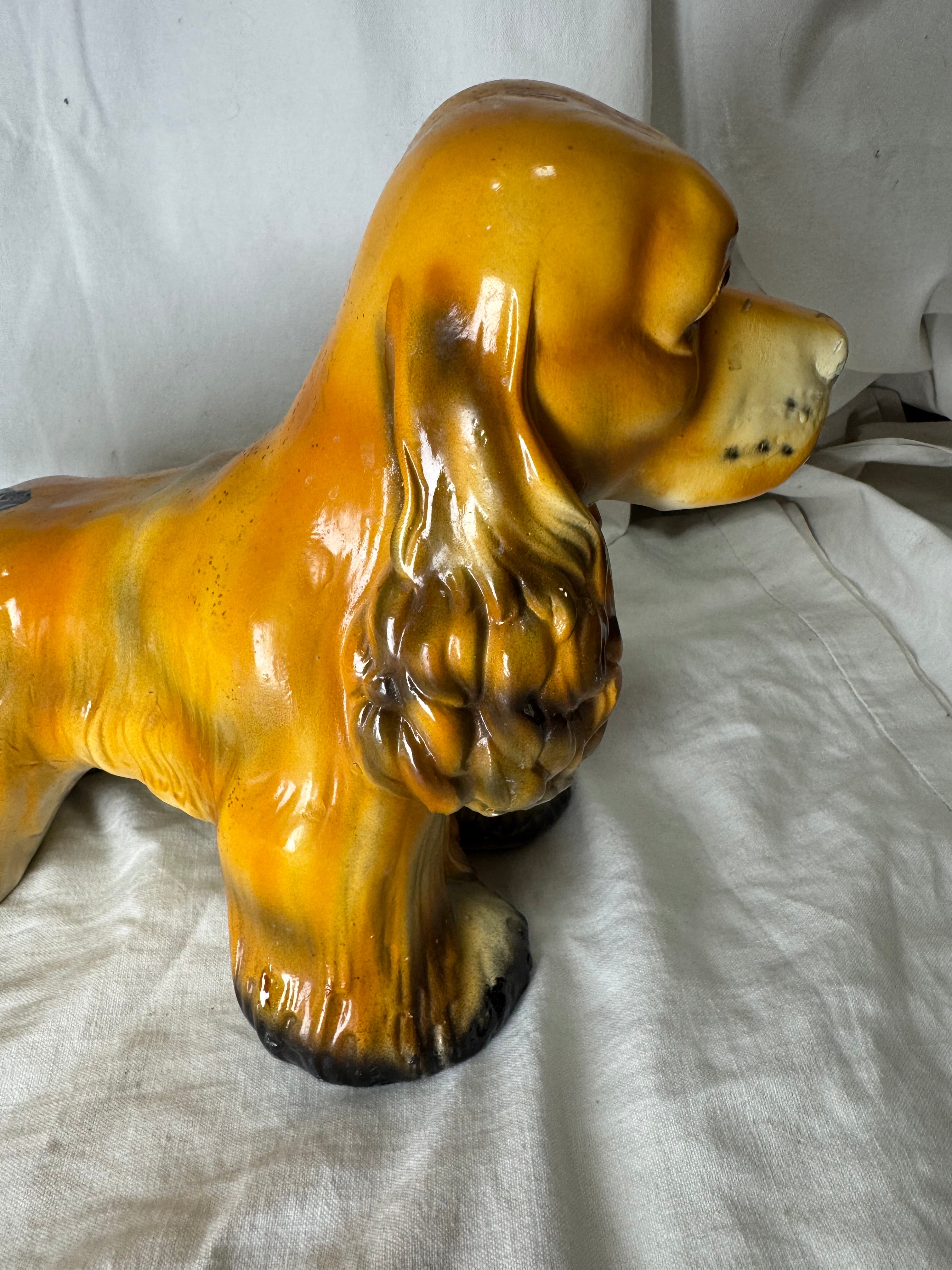 Chien en céramique