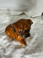 Chien en céramique