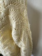 Pull ajourée beige