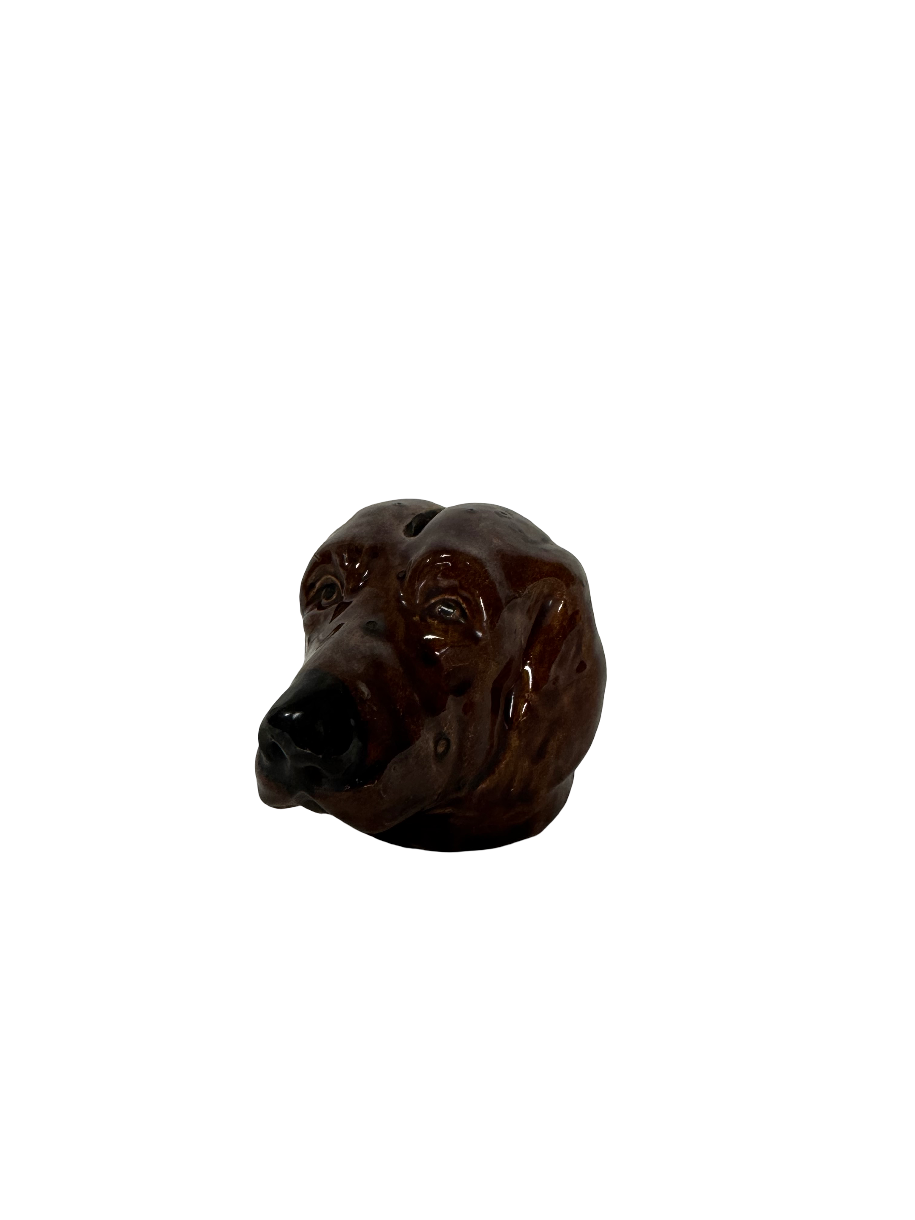 Tirelire chien en céramique