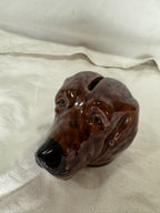Tirelire chien en céramique