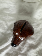 Tirelire chien en céramique