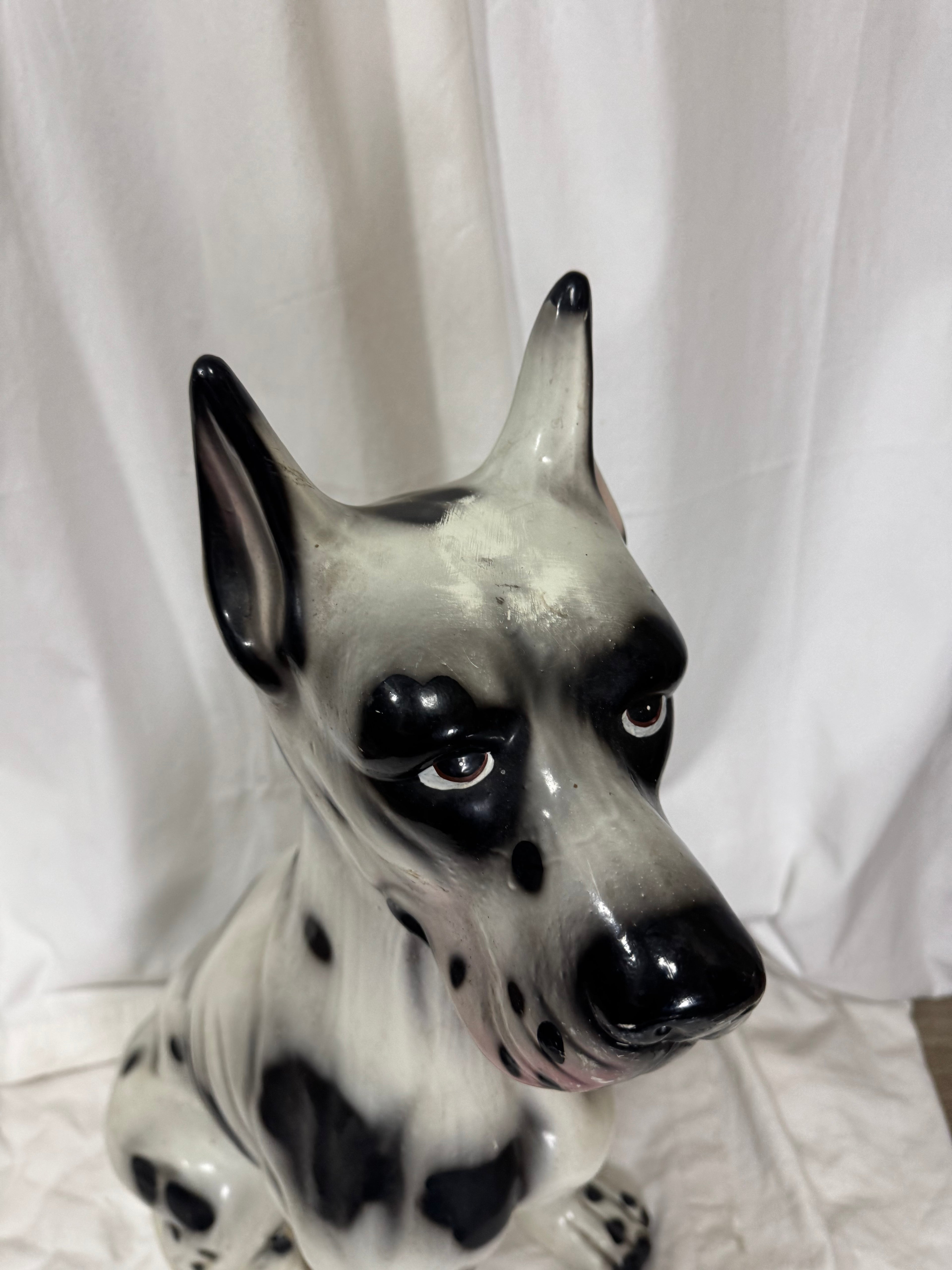 Chien en céramique