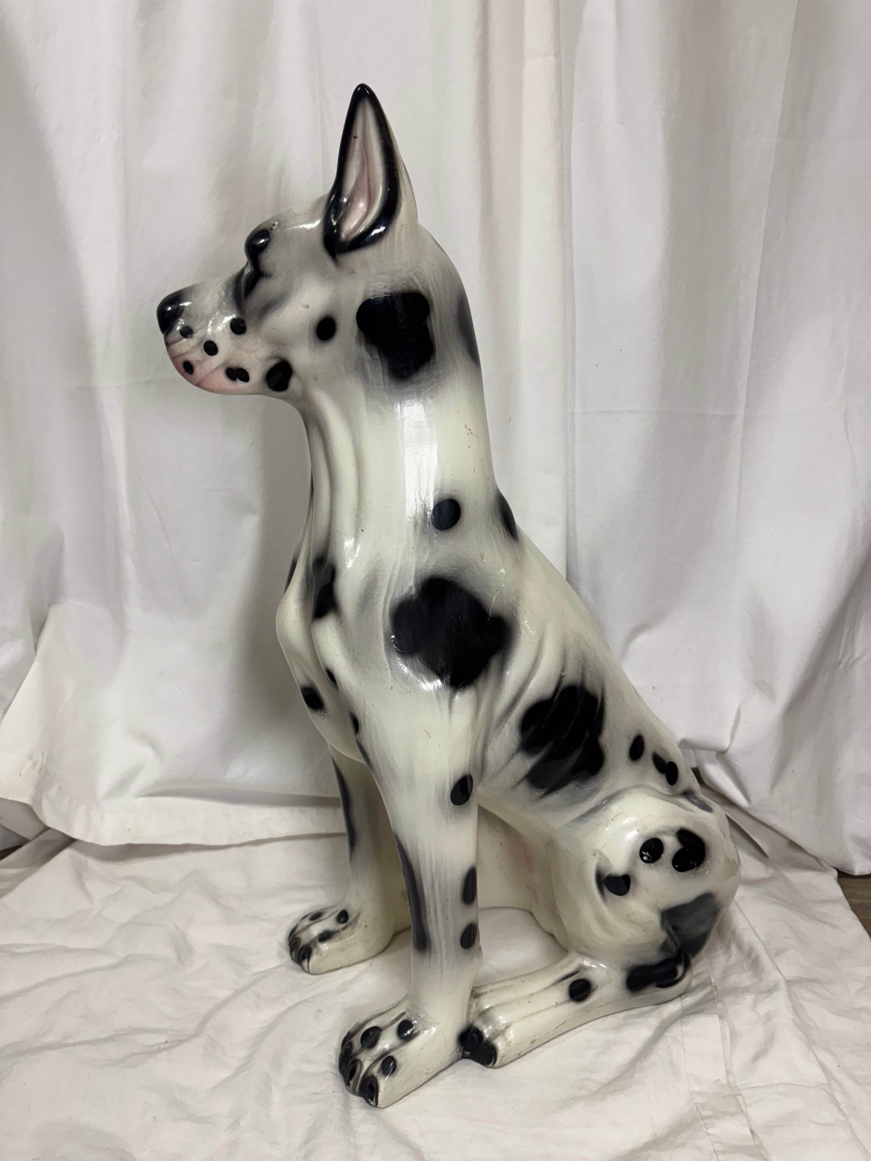 Chien en céramique