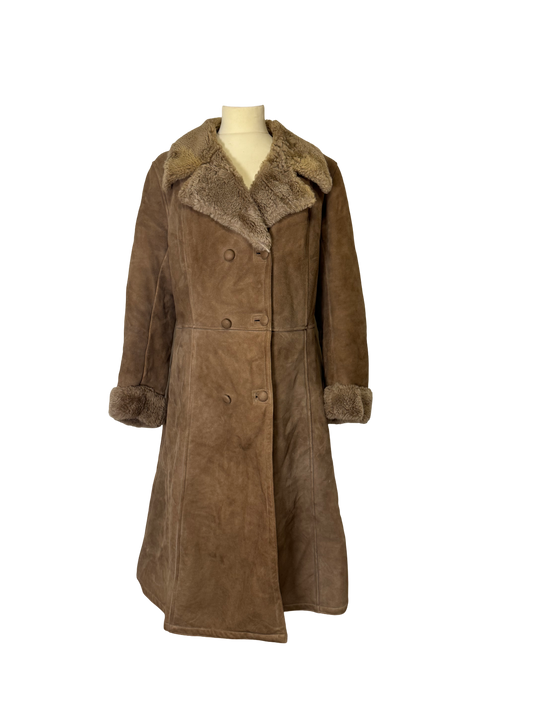 Manteau en peau lainée