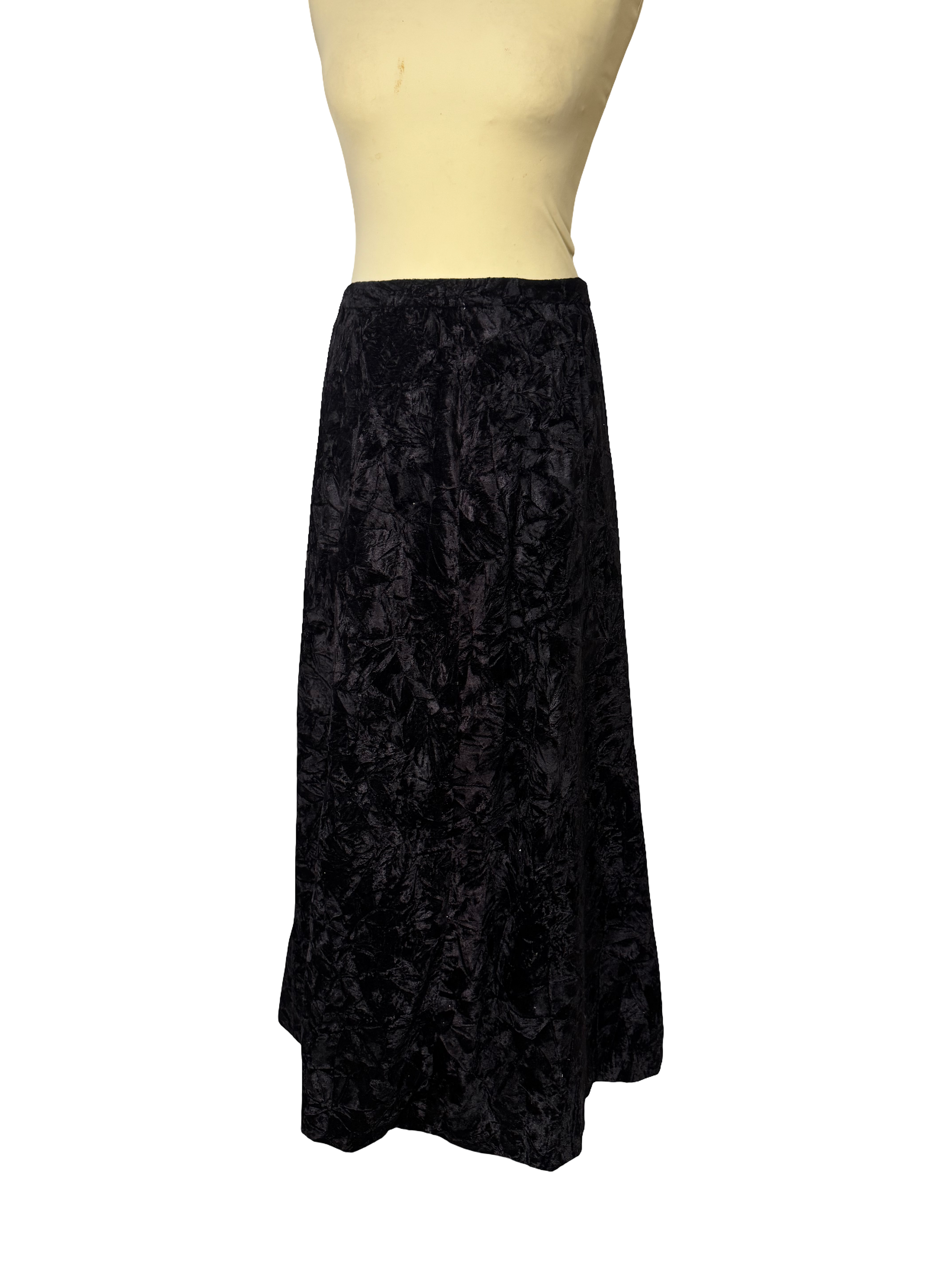 Jupe longue en velours